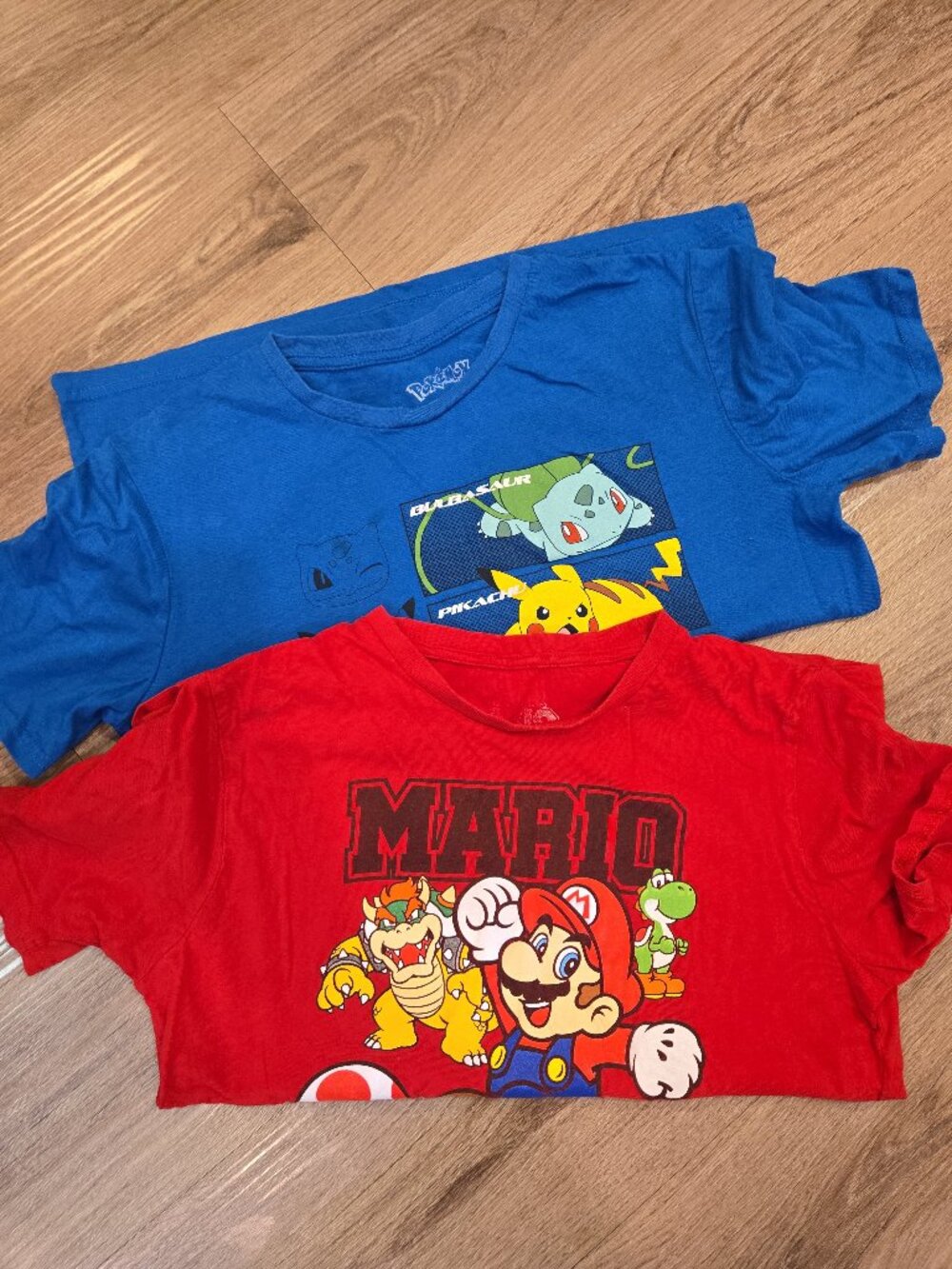 Pokemon/Mario Kids Graphic T-ShirtBundle of 2